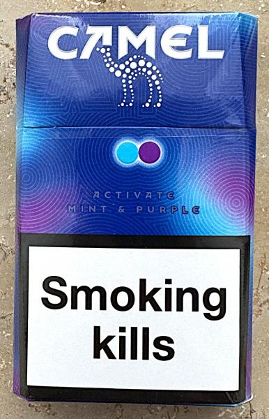 cigarette double click Camel Activate Double Click Mint Purple Cigarettes
