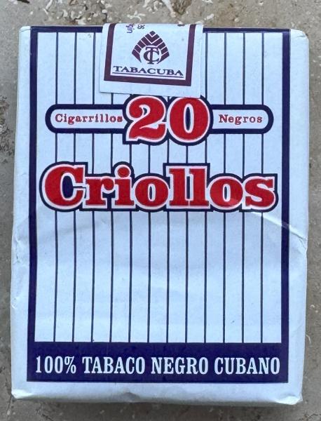 criollo tobacco 1 box - 20 cigarettes